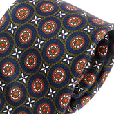 Ayo Blue And Green Bold Circle Pattern Tie - Tie Doctor